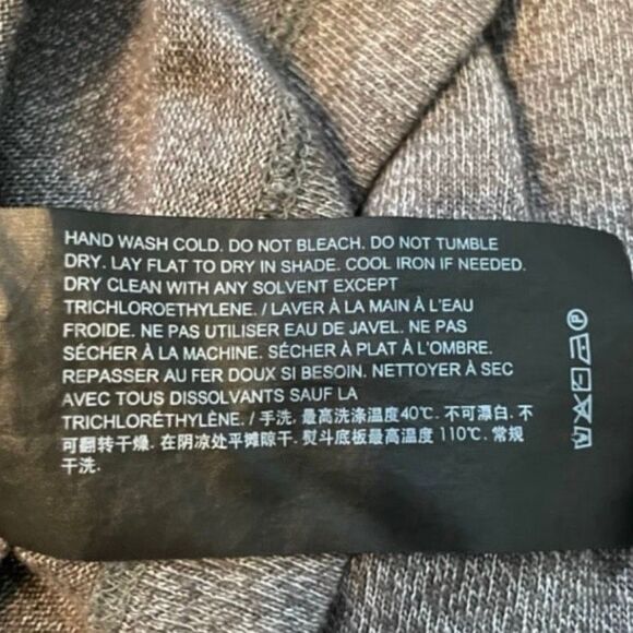 Theory Modal Cotton Core Henley Shirt Gray Pestle Melange Long Sleeve XL - Picture 8 of 9